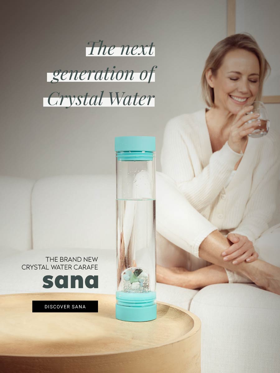 vitajuwel sana healthy water glass carafe crystals